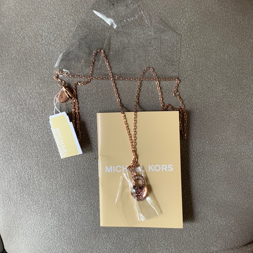 Women’s Michael Kors Brand New Love Rose Gold Necklace